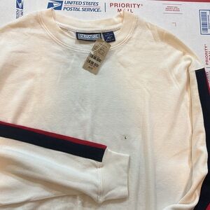 NWT- STRUCTURE LONG WAFFLE SHIRT